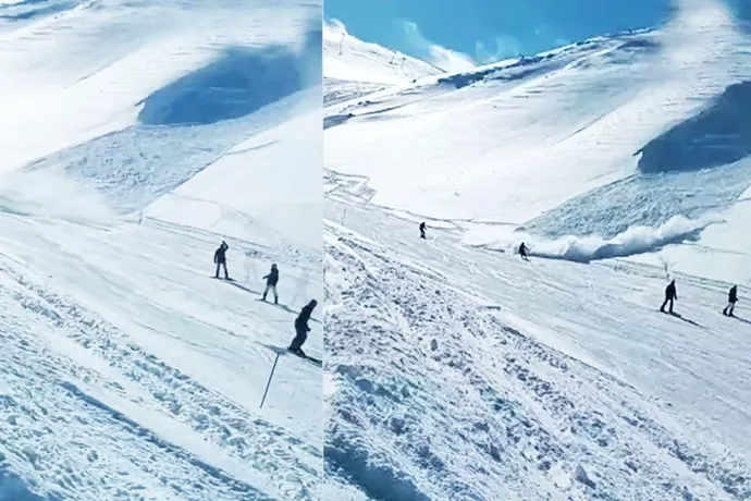 Palandöken’de çığ kabusu